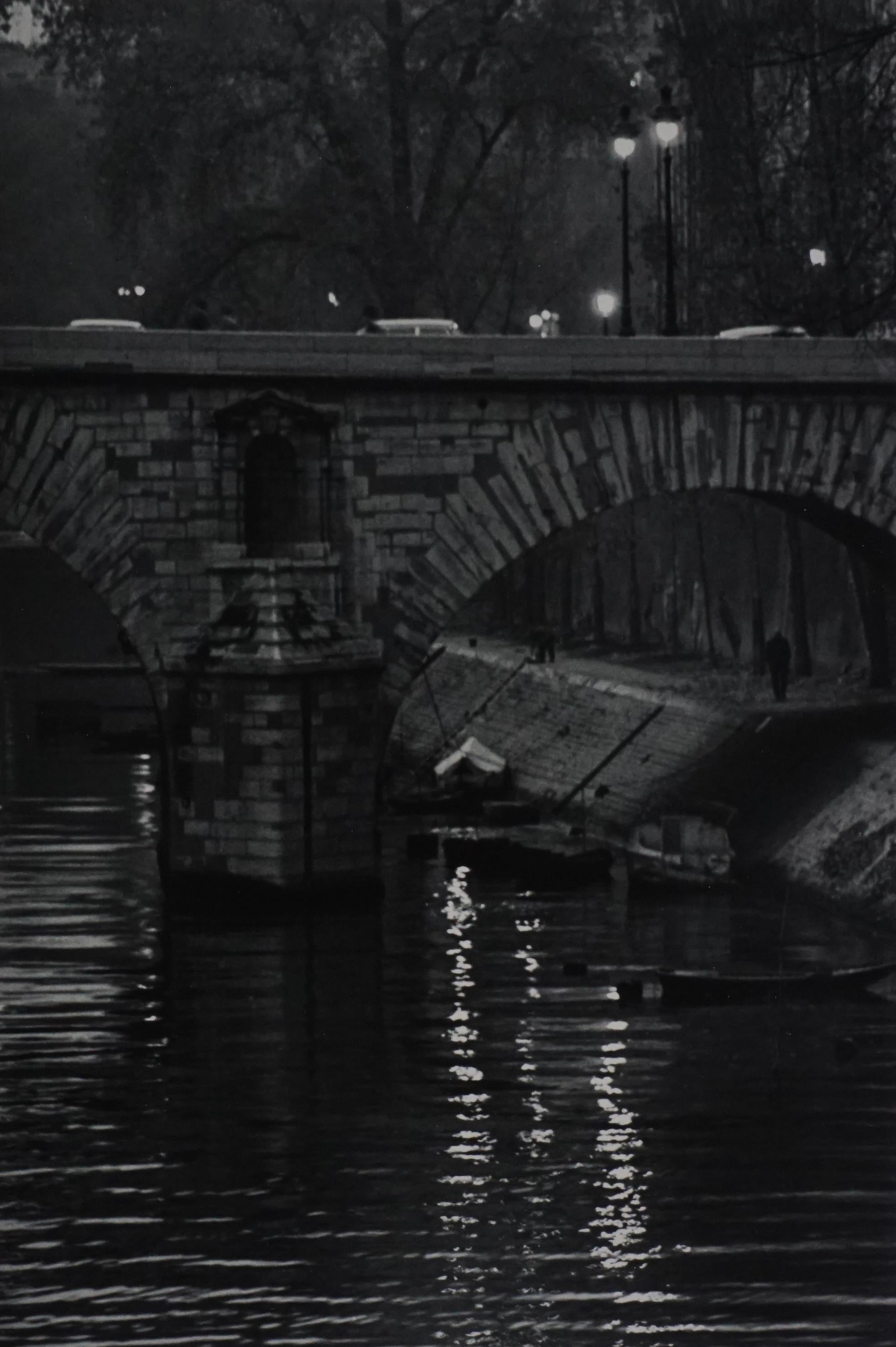 Andre Kertesz Black and White Photograph - Pont Marie at Night, Paris