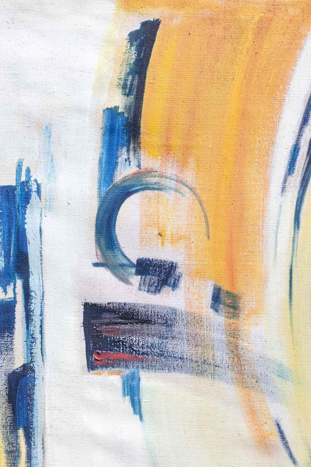 André Klumb für Maison Jansen. Öl auf Leinwand. 1970er Jahre. im Zustand „Hervorragend“ im Angebot in Saint-Ouen, FR