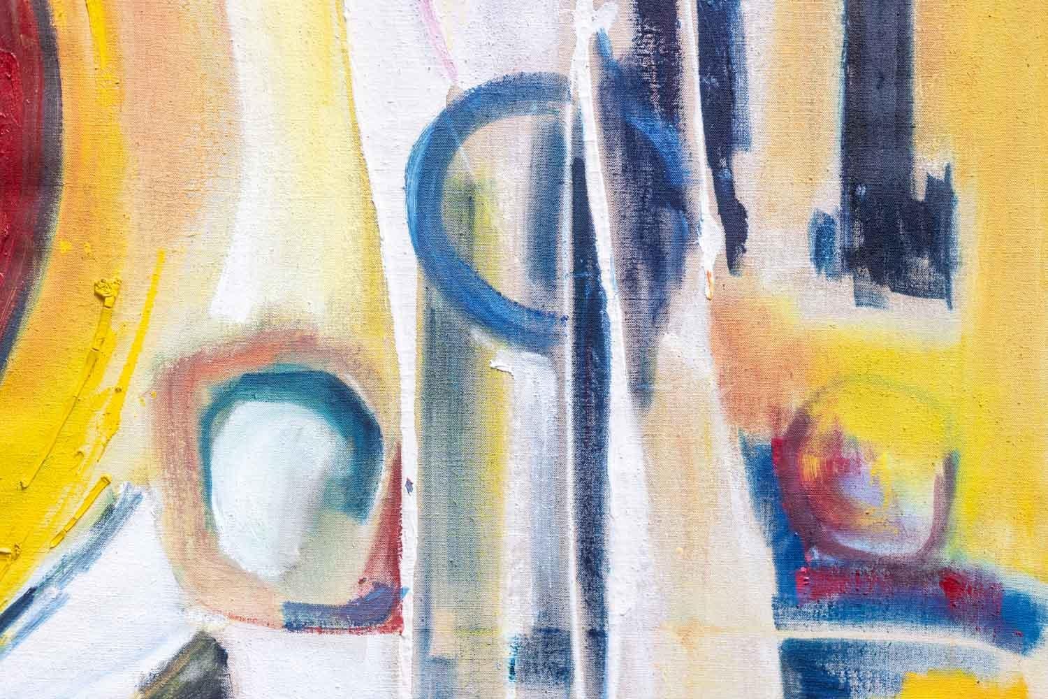 André Klumb für Maison Jansen. Öl auf Leinwand. 1970er Jahre. (20. Jahrhundert) im Angebot