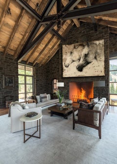 Andre Kohn. "Forever running wild & free" Original Charcoal Drawing. Horses.