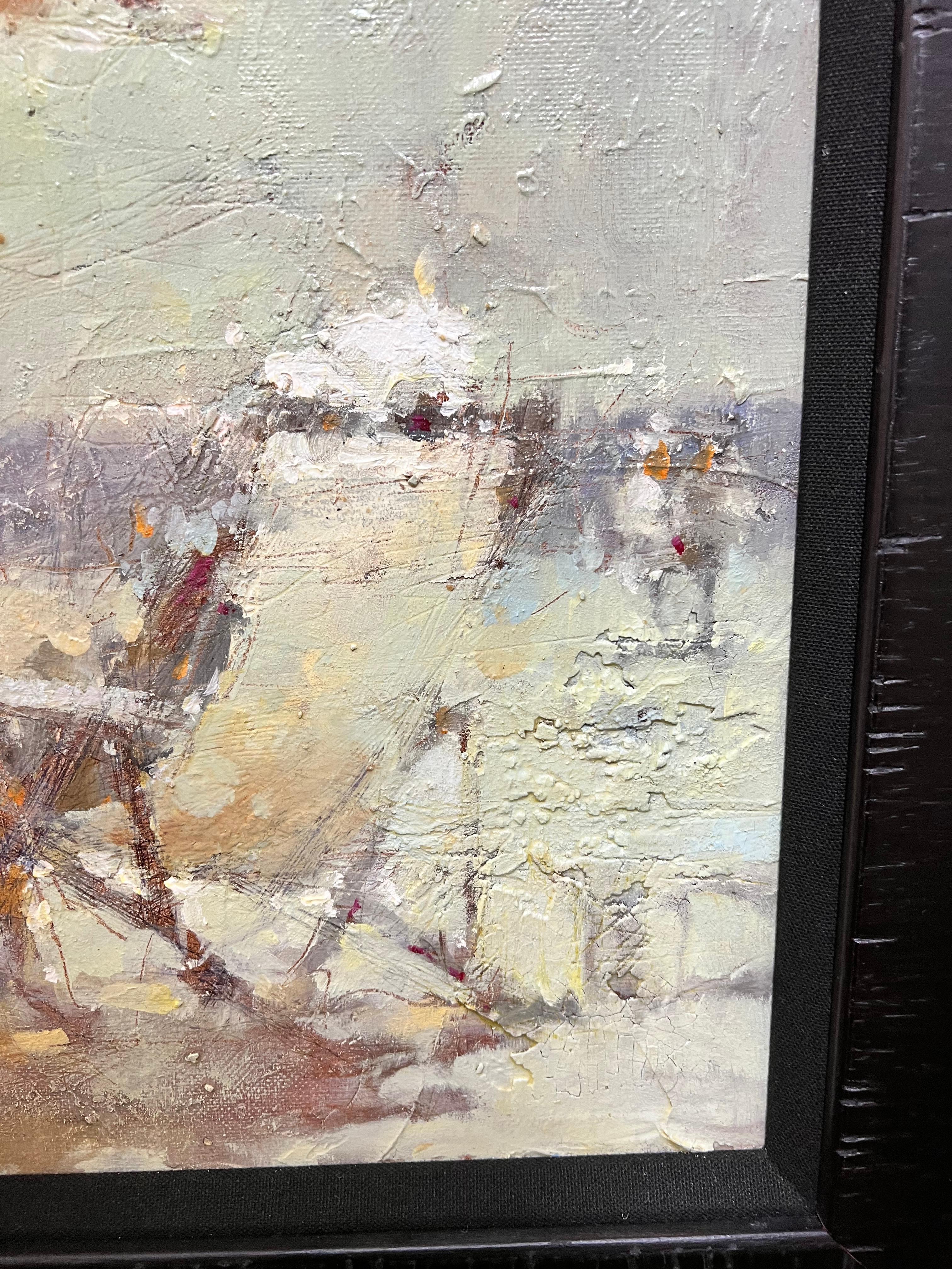En Vacance - Post-impressionnisme Painting par Andre Kohn 