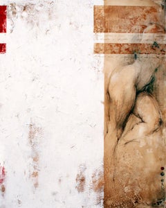Large Original Modern Contemporary Figurative Abstract Nude Woman Figure 60X48