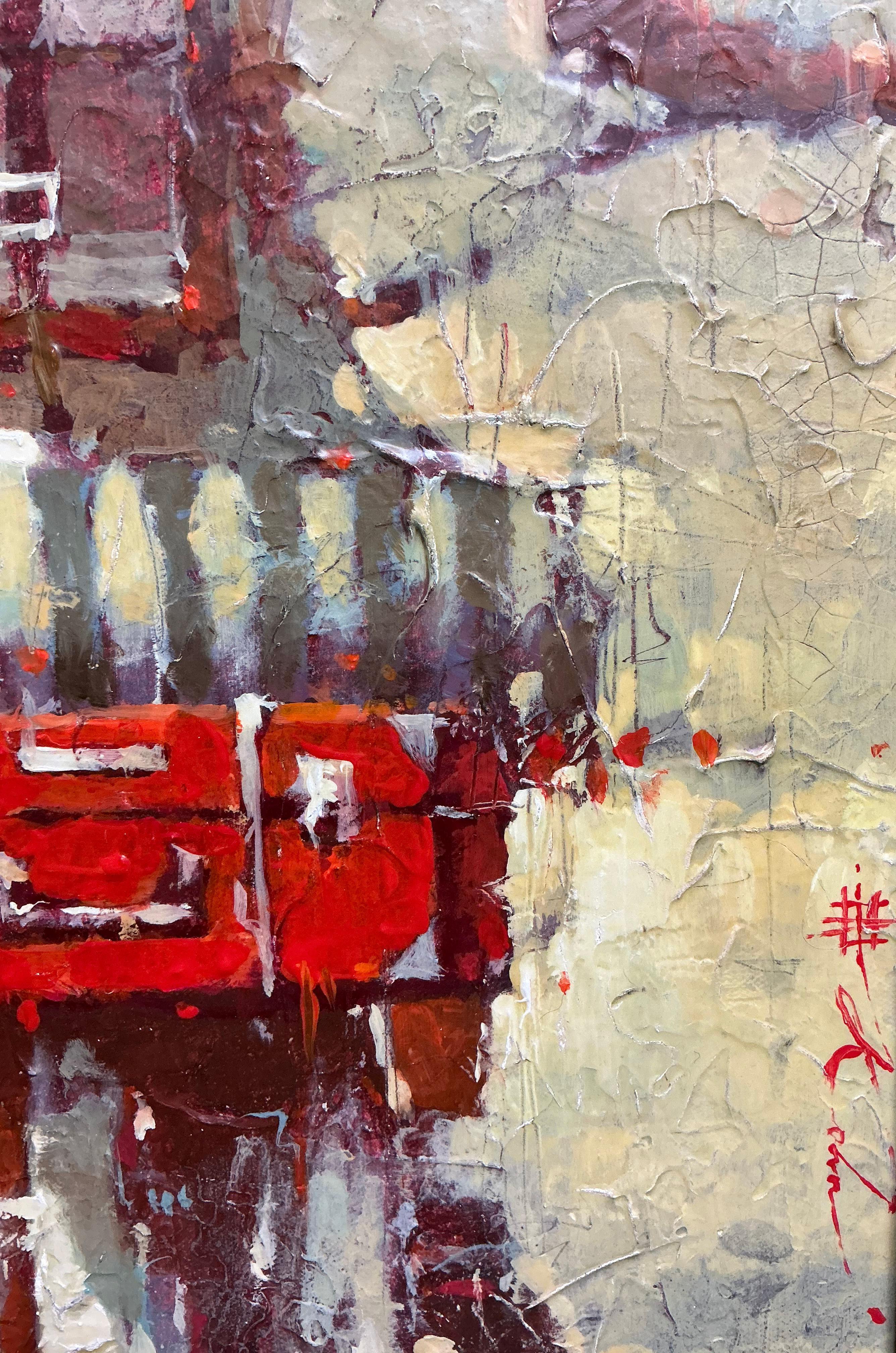 To Marseille, Oil, Impressionist, Contemporary Figurative Original Andre Kohn (Abstrakter Impressionismus), Painting, von Andre Kohn 