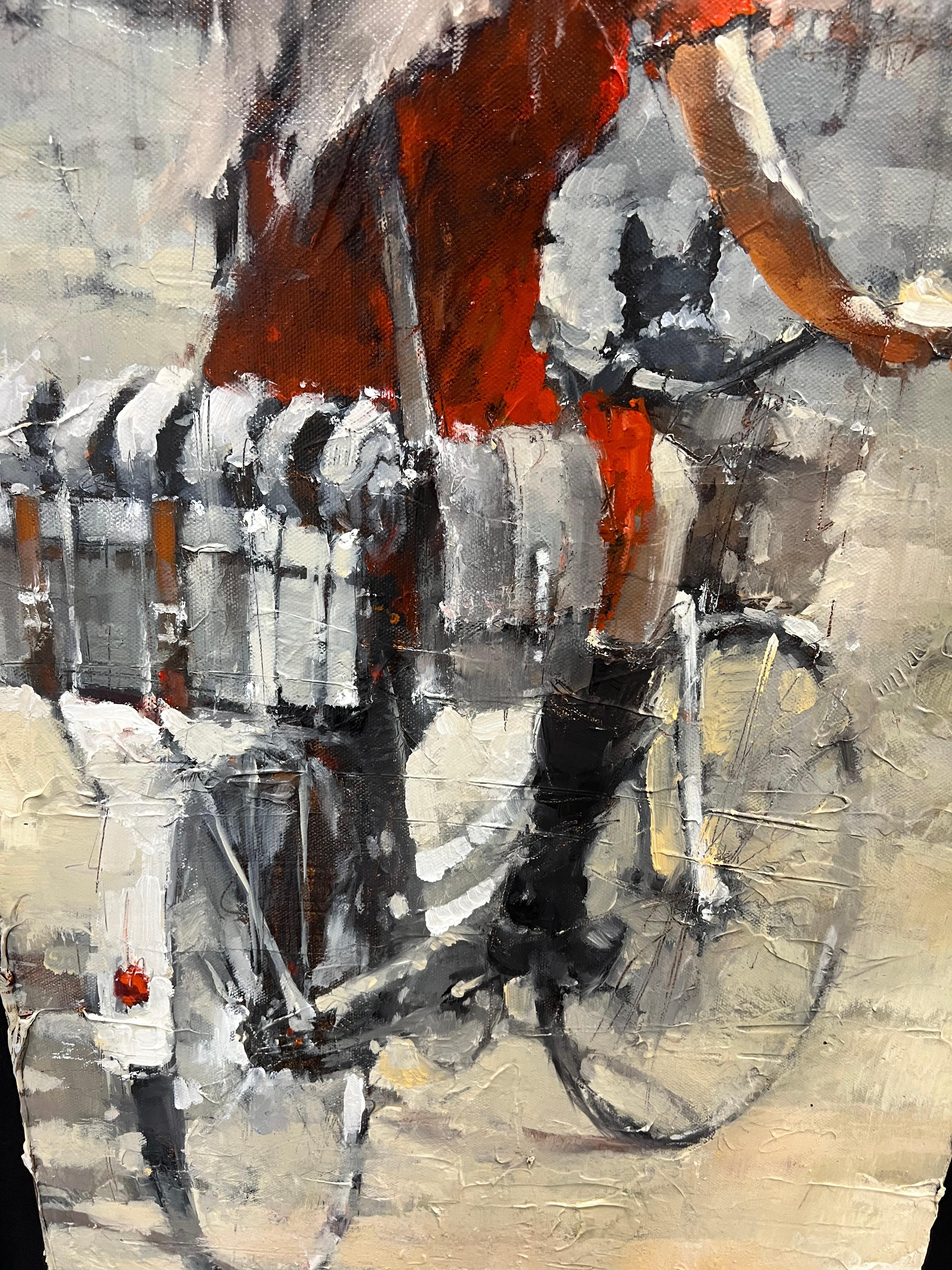 Weekend in Marseille - Post-Impressionist Painting by Andre Kohn 