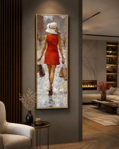 Retail Therapy, Limited Edition Giclee Print, Parisan style impressionist print