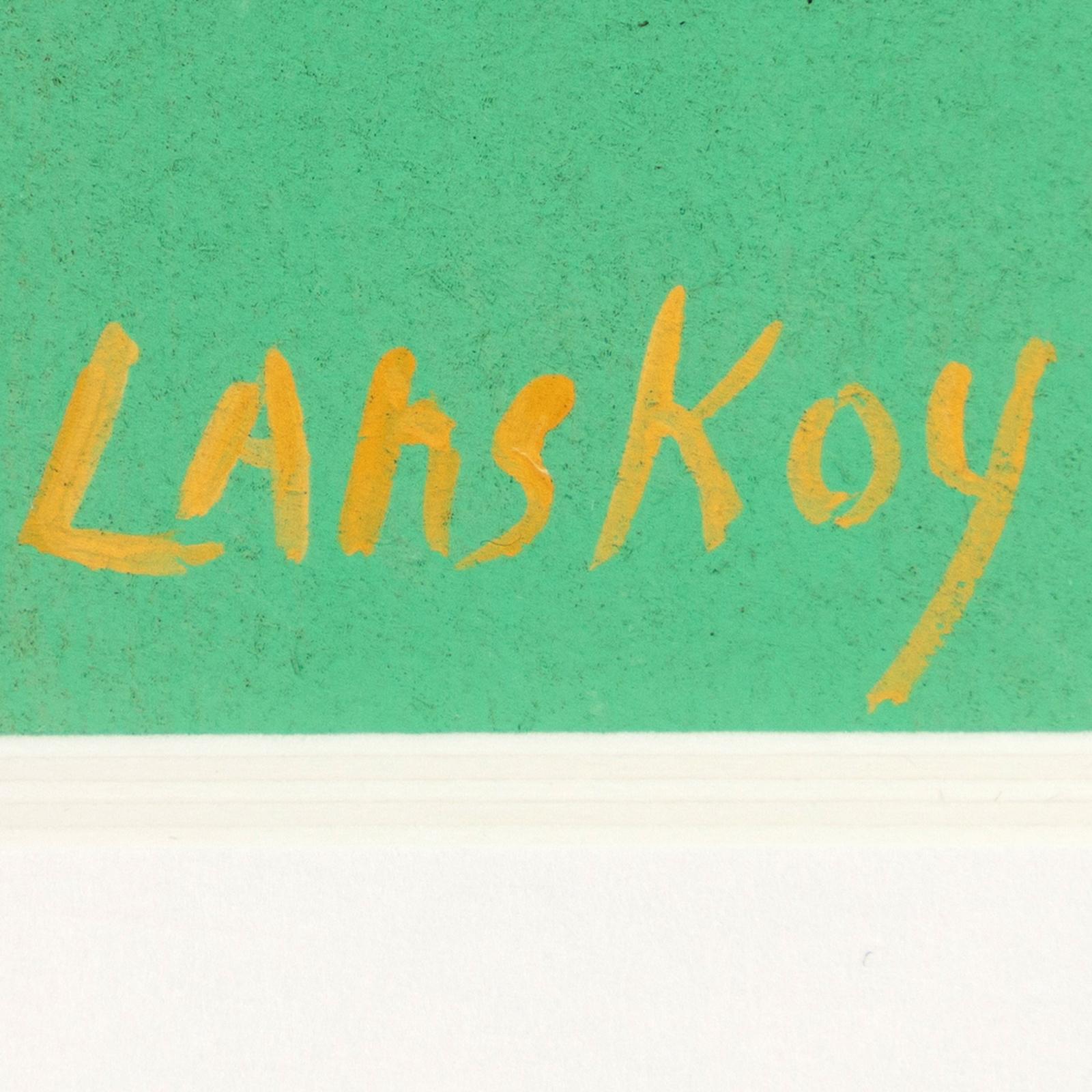 André Lanskoy (1902-1976), Öl auf Papier im Zustand „Hervorragend“ im Angebot in Lisboa, PT