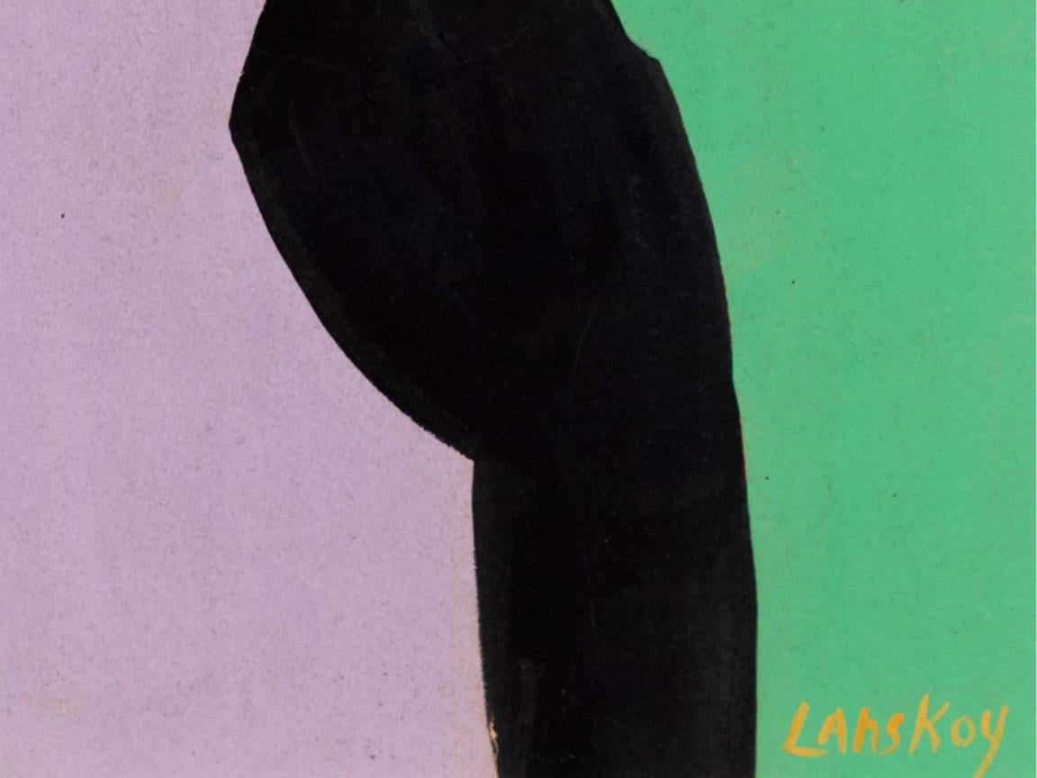 André Lanskoy (1902-1976), Öl auf Papier im Angebot 2