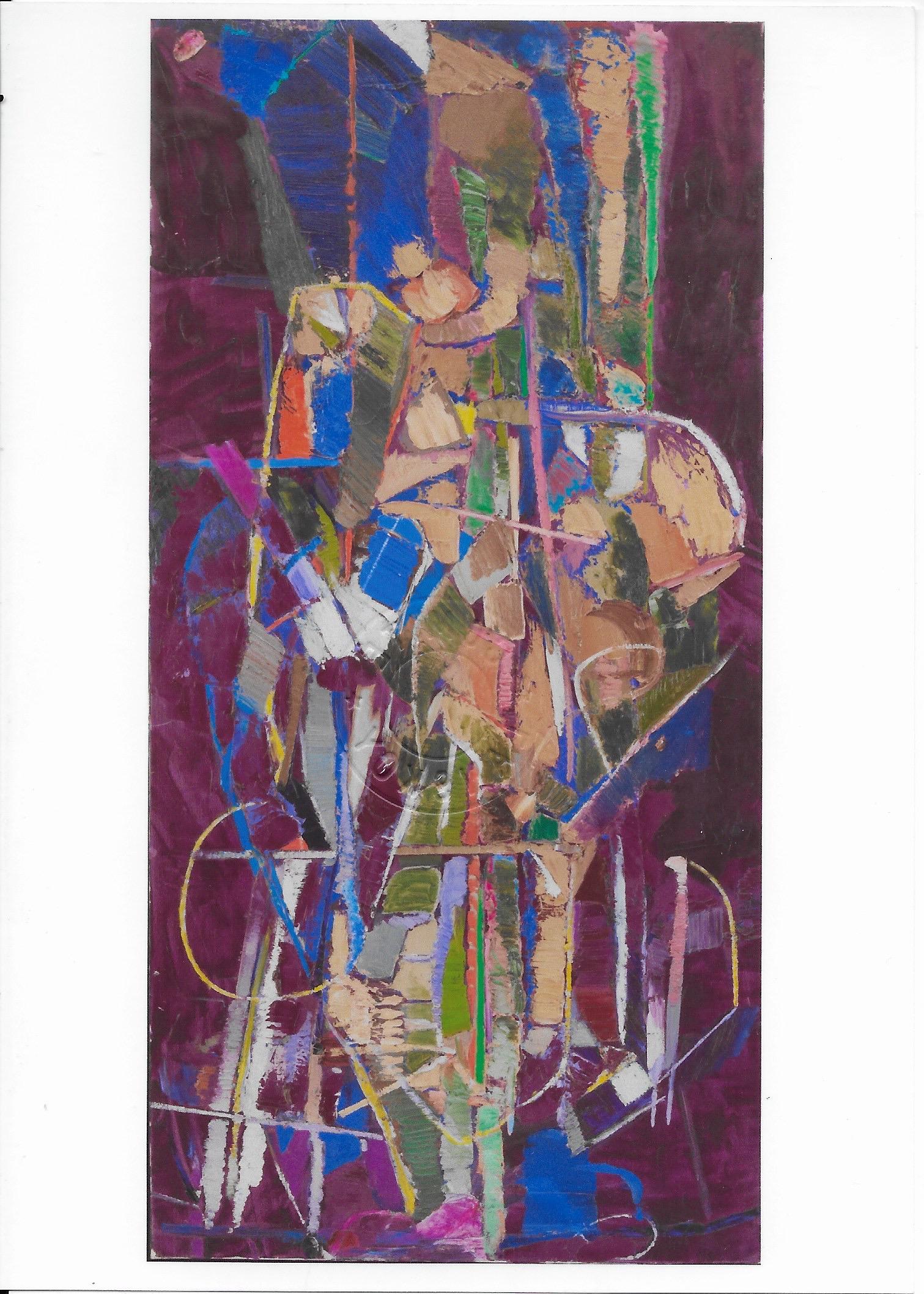 Composizione - Abstract Painting Nero di André Lanskoy