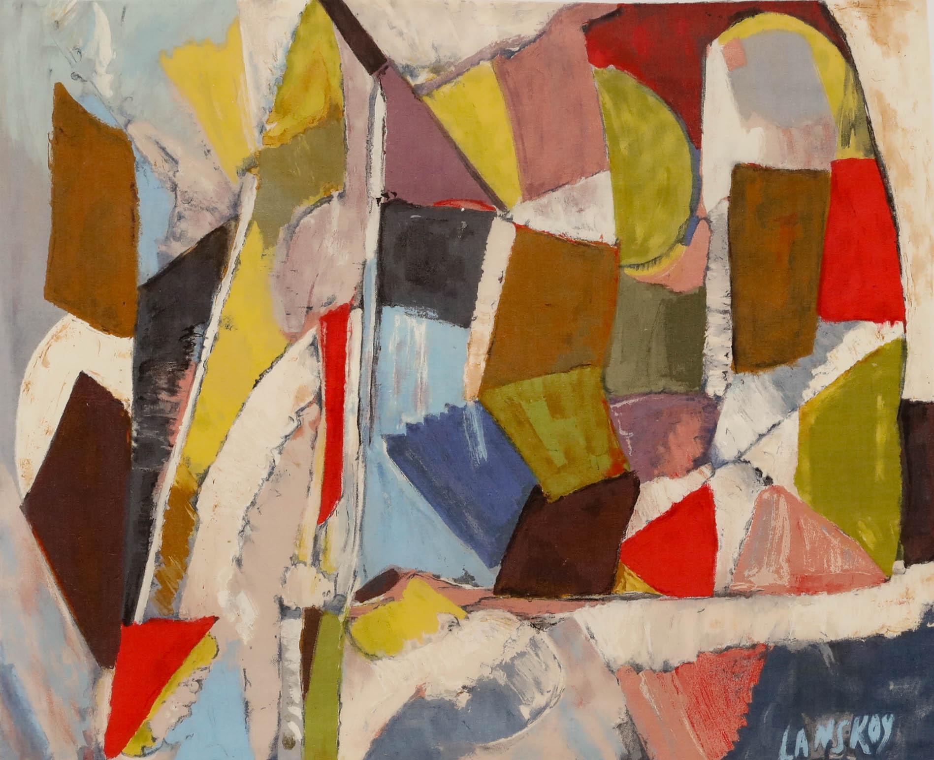 Andre Lanskoy (1902-1976) - Framed 20th Century Lithograph, The Weight of a Box - Print by André Lanskoy