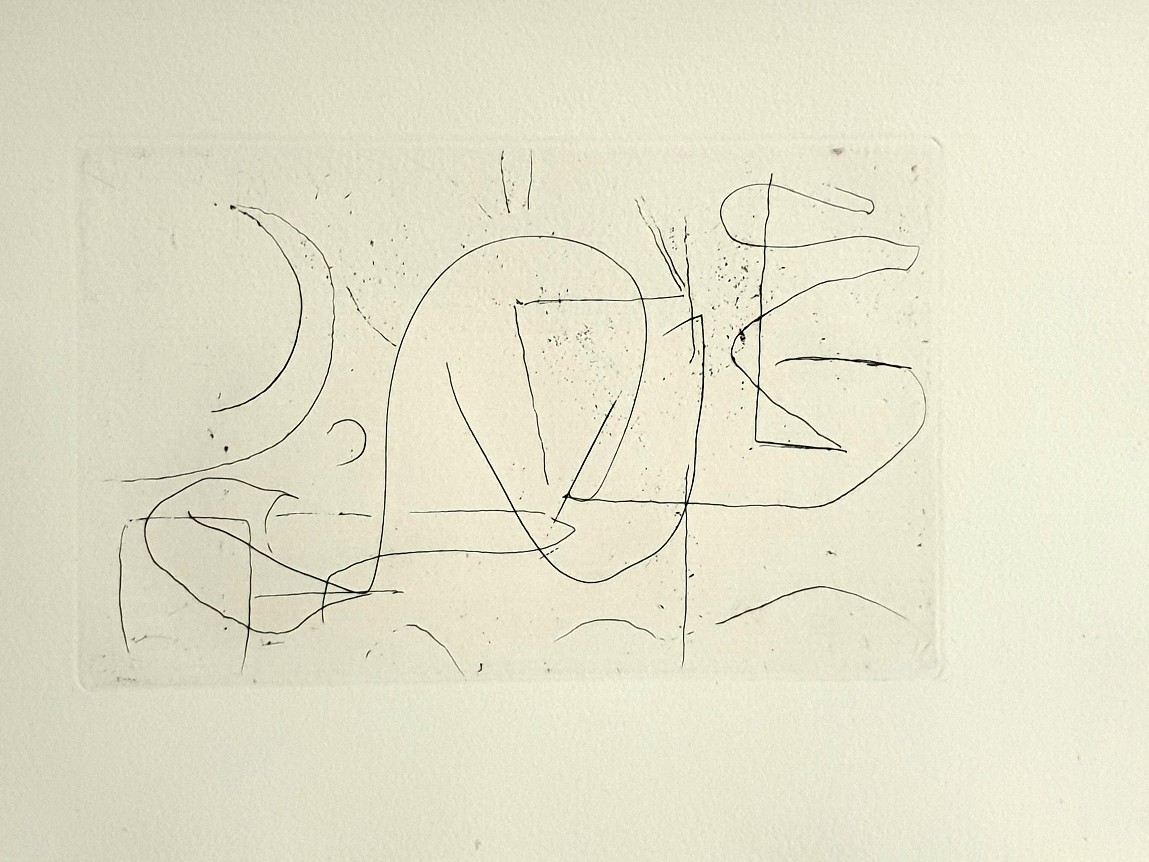 André Lanskoy - Composition - Original Etching For Sale 1