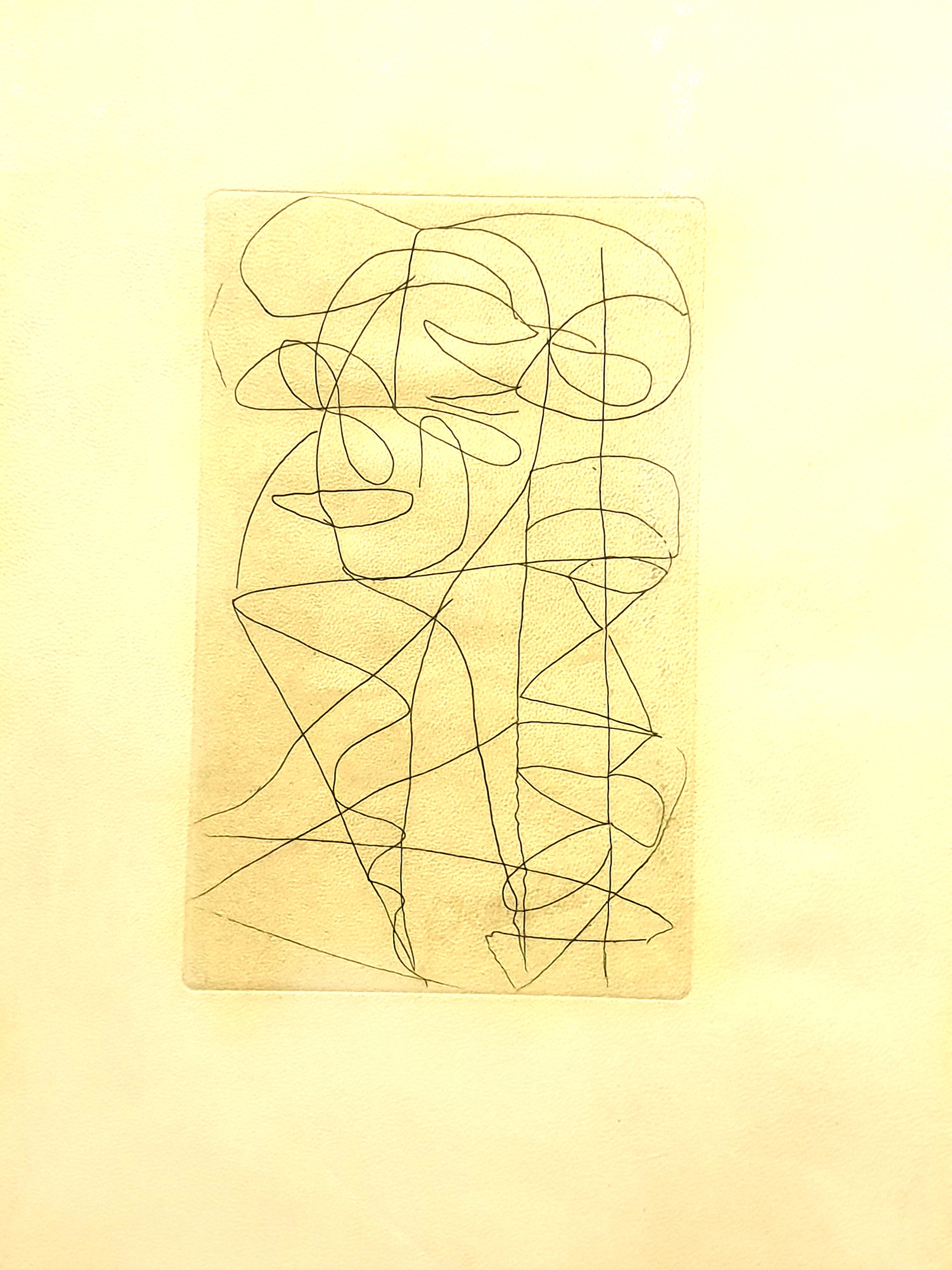 André Lanskoy - Composition - Original Etching For Sale 1