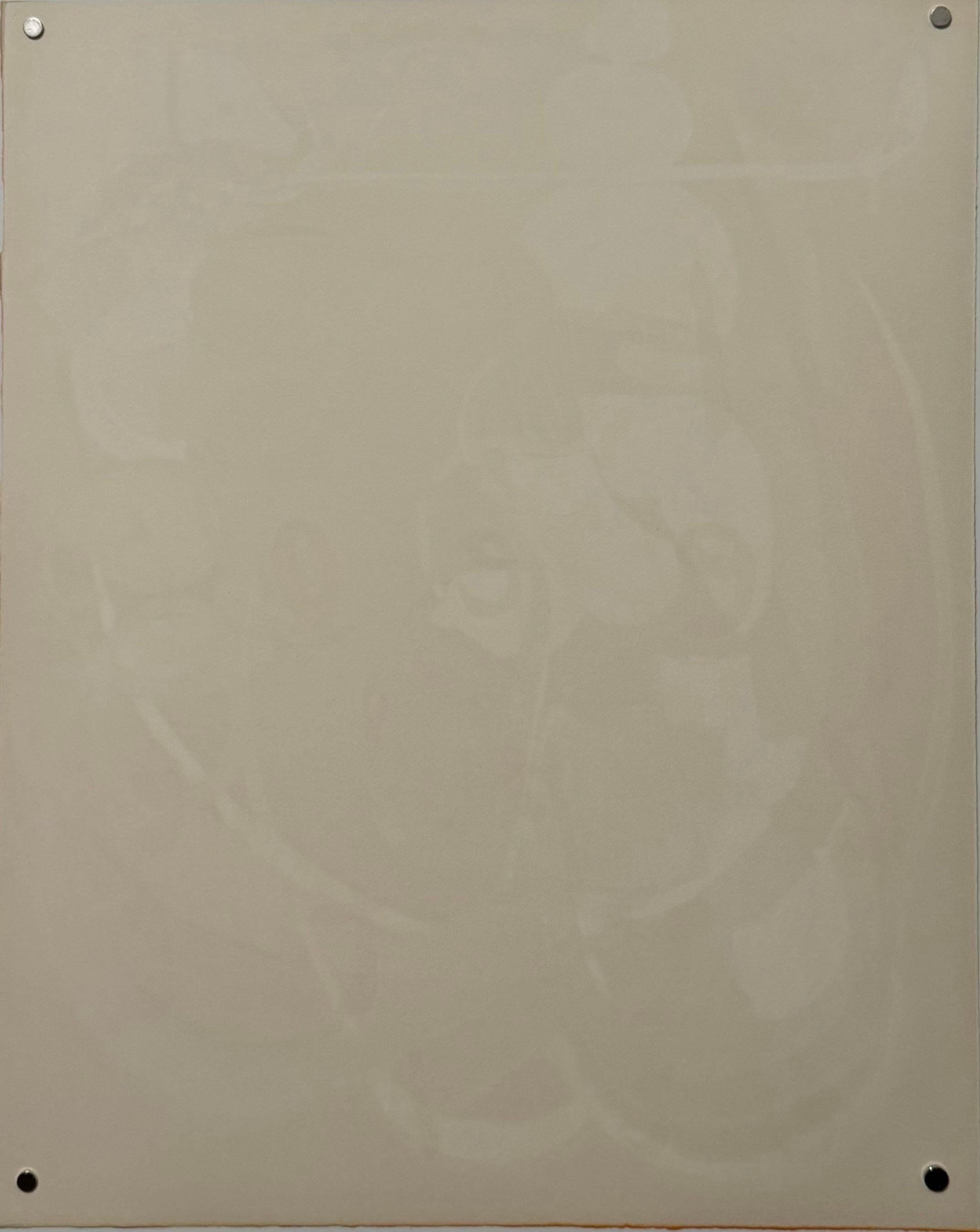 Andre Lanskoy Dada Lithograph Mourlot Calligraphic French Poetry Brut Abstract - Brown Figurative Print by André Lanskoy