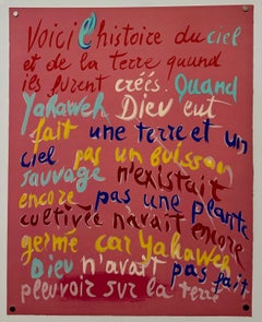 Andre Lanskoy Dada Lithograph Mourlot Calligraphic French Poetry Brut Abstract