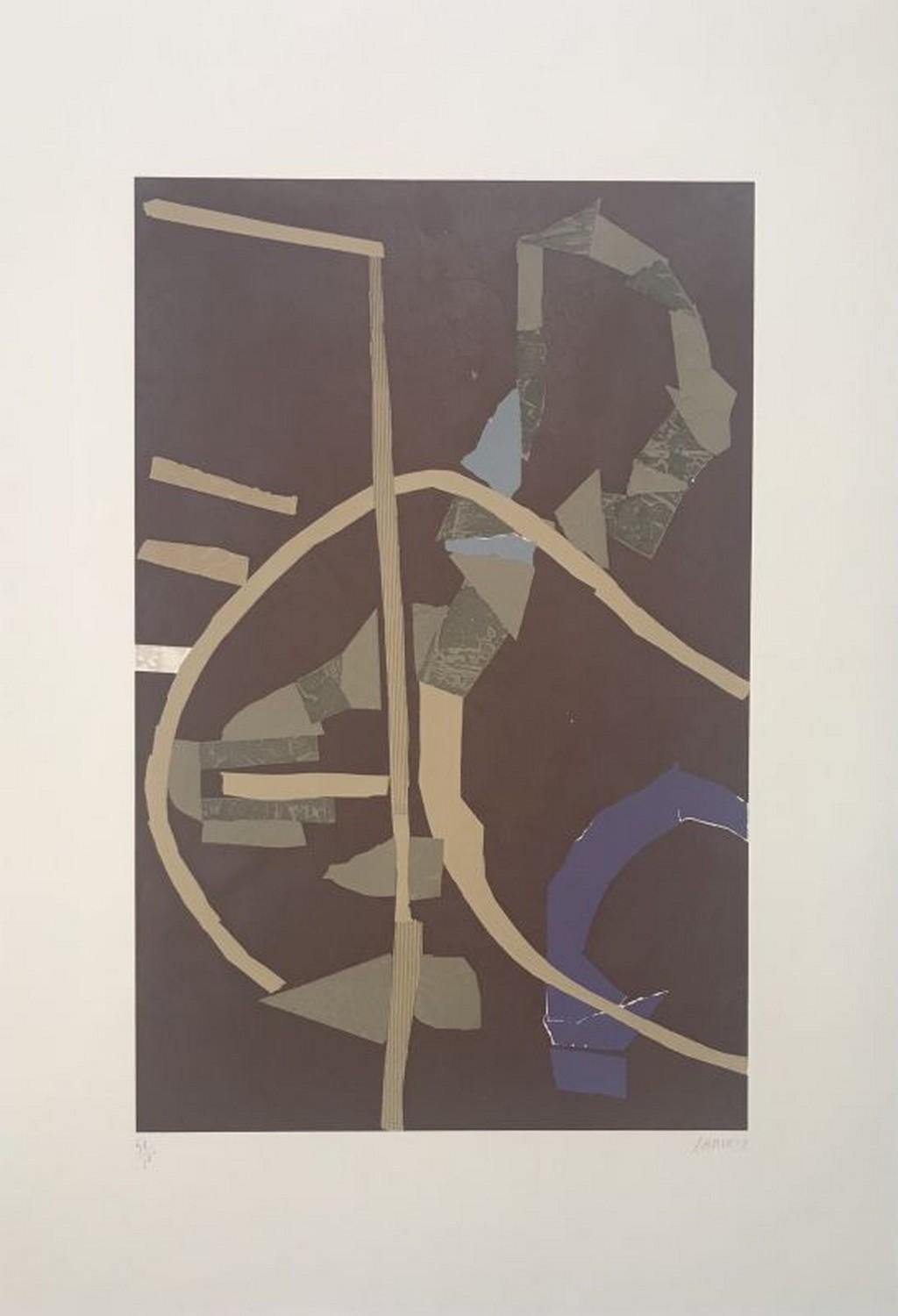 André Lanskoy Abstract Print - Journal d'un fou