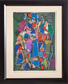 Tachisme, Abstract Modern Lithograph by Andre Lanskoy
