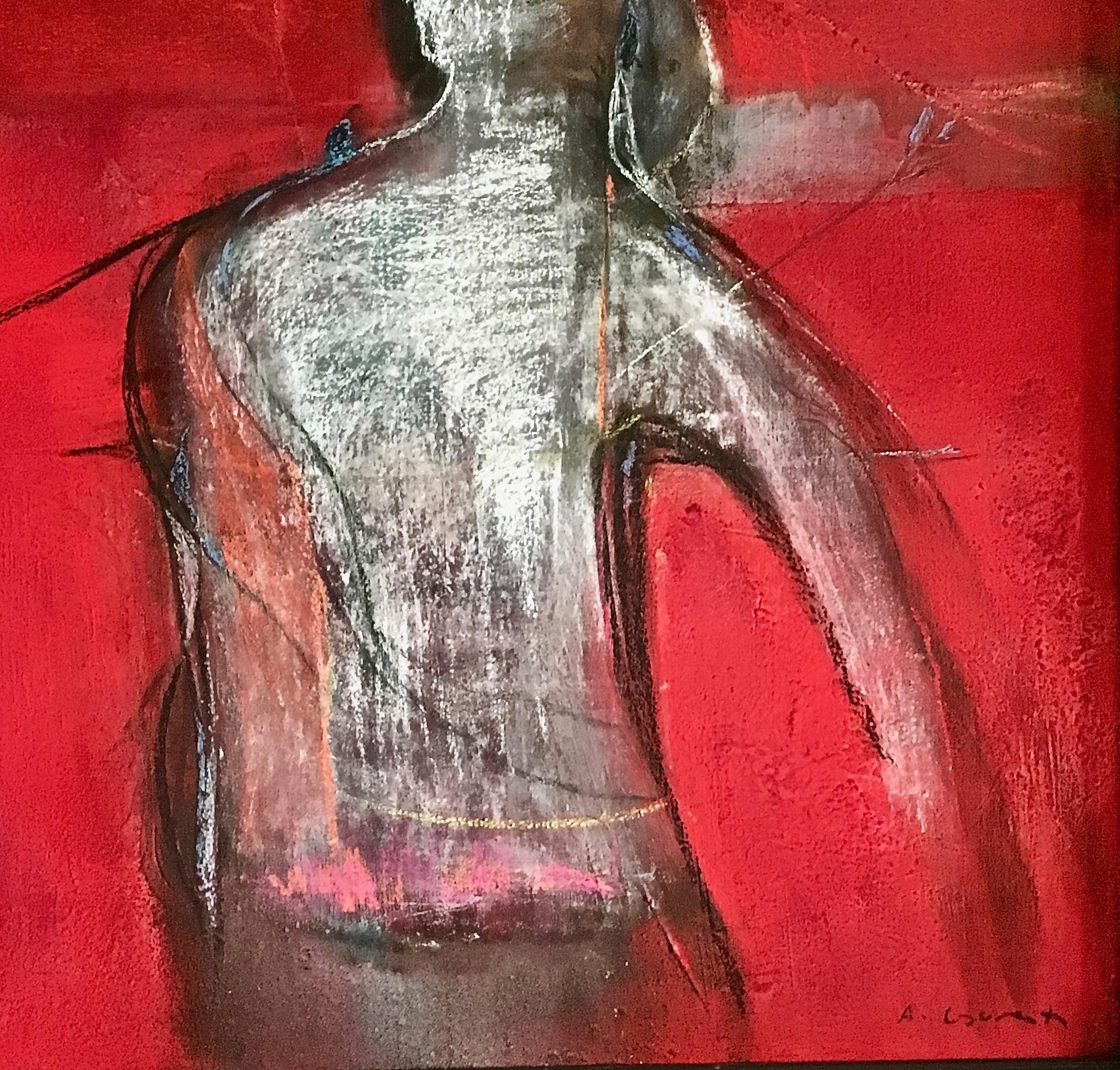 Appolo (Rot), Figurative Painting, von Andre Laurenti