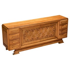 Buffet André Le Picard en Oak Oak massif années 1930