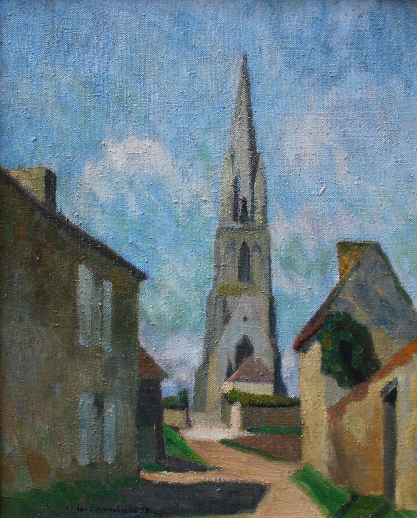 André Lemaître Landscape Painting - The Church in Billy