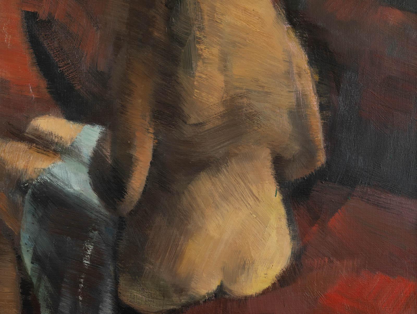 André LEMAITRE (1909-1995)
Nu de dos, 1980

Öl auf Leinwand 
Größe: 73 x 60 cm
Signiert unten rechts
Tille und datiert auf Reserve
Gemälde in sehr gutem Zustand.
Vergoldeter Rahmen angeboten. Größe mit Rahmen: 92 x 78 cm
Provenienz:
- Galerie