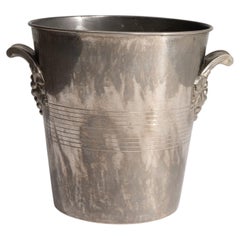 André Leroy Silver-Plated Wine Cooler, French Antique, 20th Century