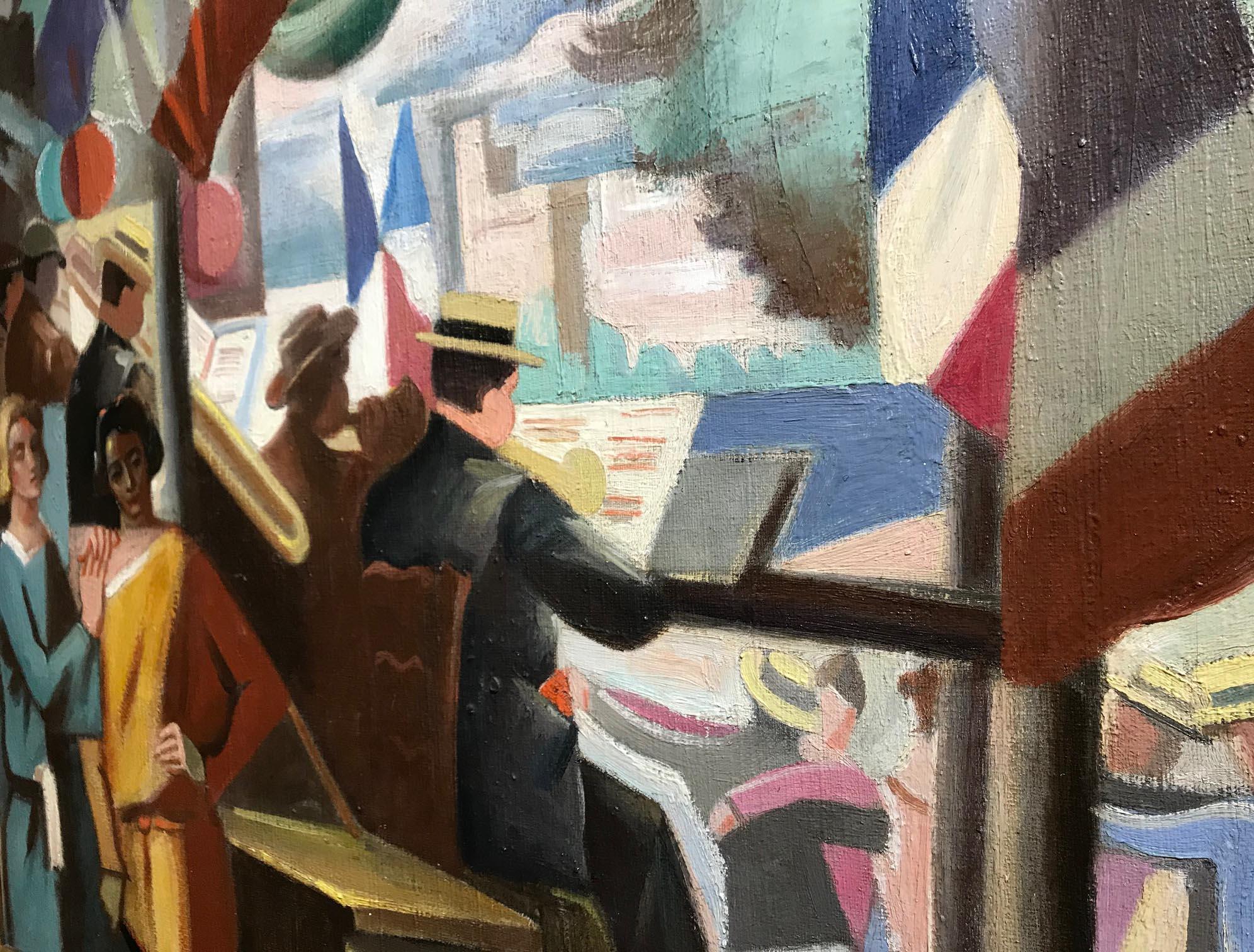 14 juillet en Avignon - André Lhote, french, modern, 14 july, cubist, cubism 2