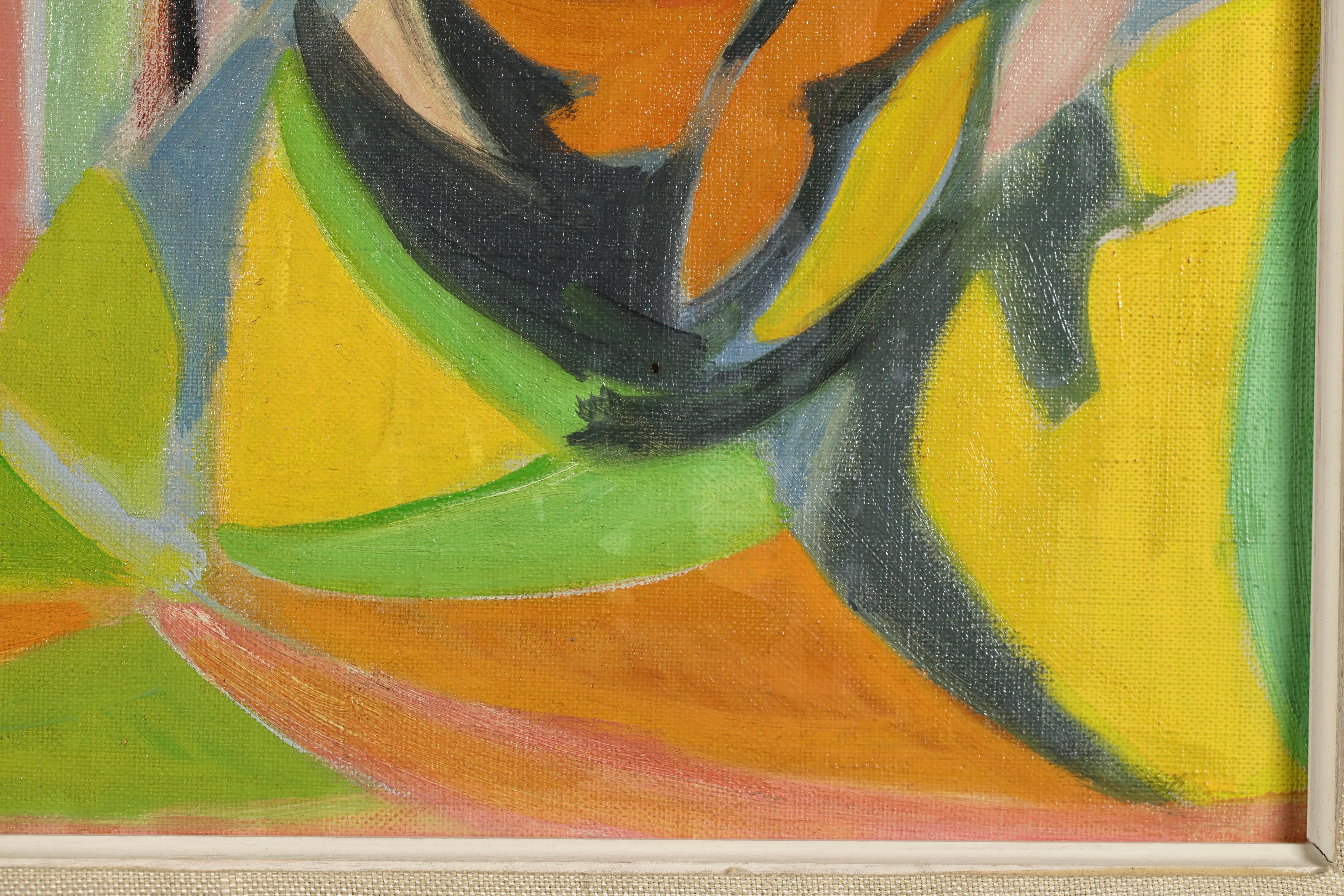 Le Moulin - La Cadiere-d'Azur - Paysage cubiste - Peinture à l'huile d'Andre Lhote en vente 1