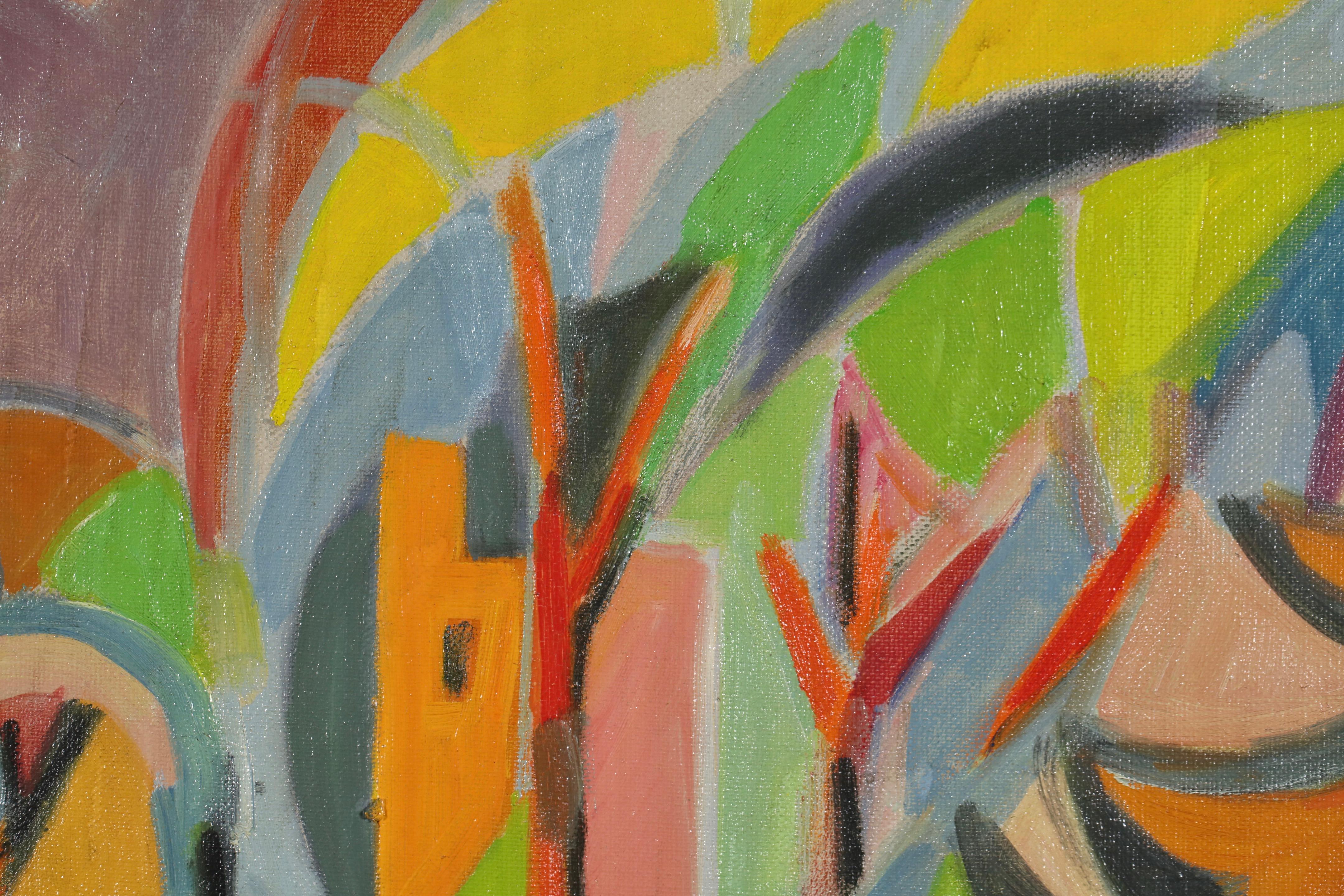 Le Moulin - La Cadiere-d'Azur - Paysage cubiste - Peinture à l'huile d'Andre Lhote en vente 3