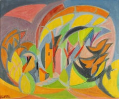 Le Moulin - La Cadiere-d
Azur - Kubistische Landschaft Ölgemälde von Andre Lhote