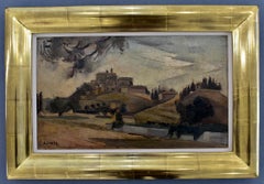 Village in Drome / Village de la Drome - Cubism French Art