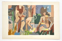 "Baigneuses - le parc" original lithograph