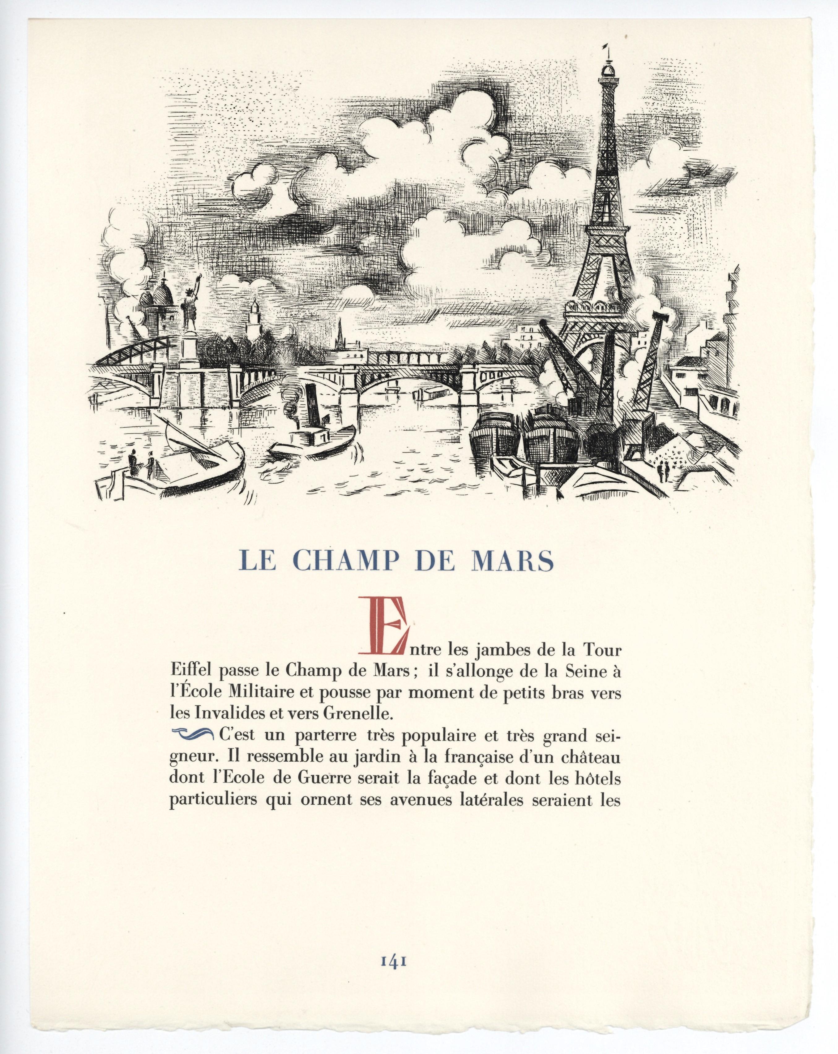Medium: original etching. This impression on Canson et Montgolfier wove paper was printed in 1937 in an edition of 500 for the 