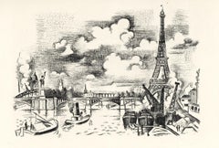 "Le Champ de Mars" original etching