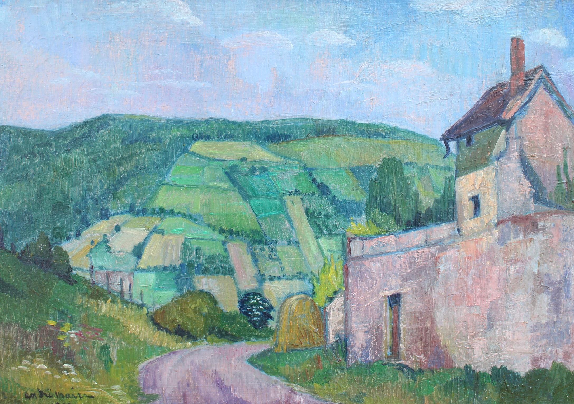 Paisaje con casa en la Costa de Oro - Painting Expresionista de André Maire