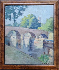 'Les Quais à Paris', French Impressionist View of Paris and Notre Dame. Oil.