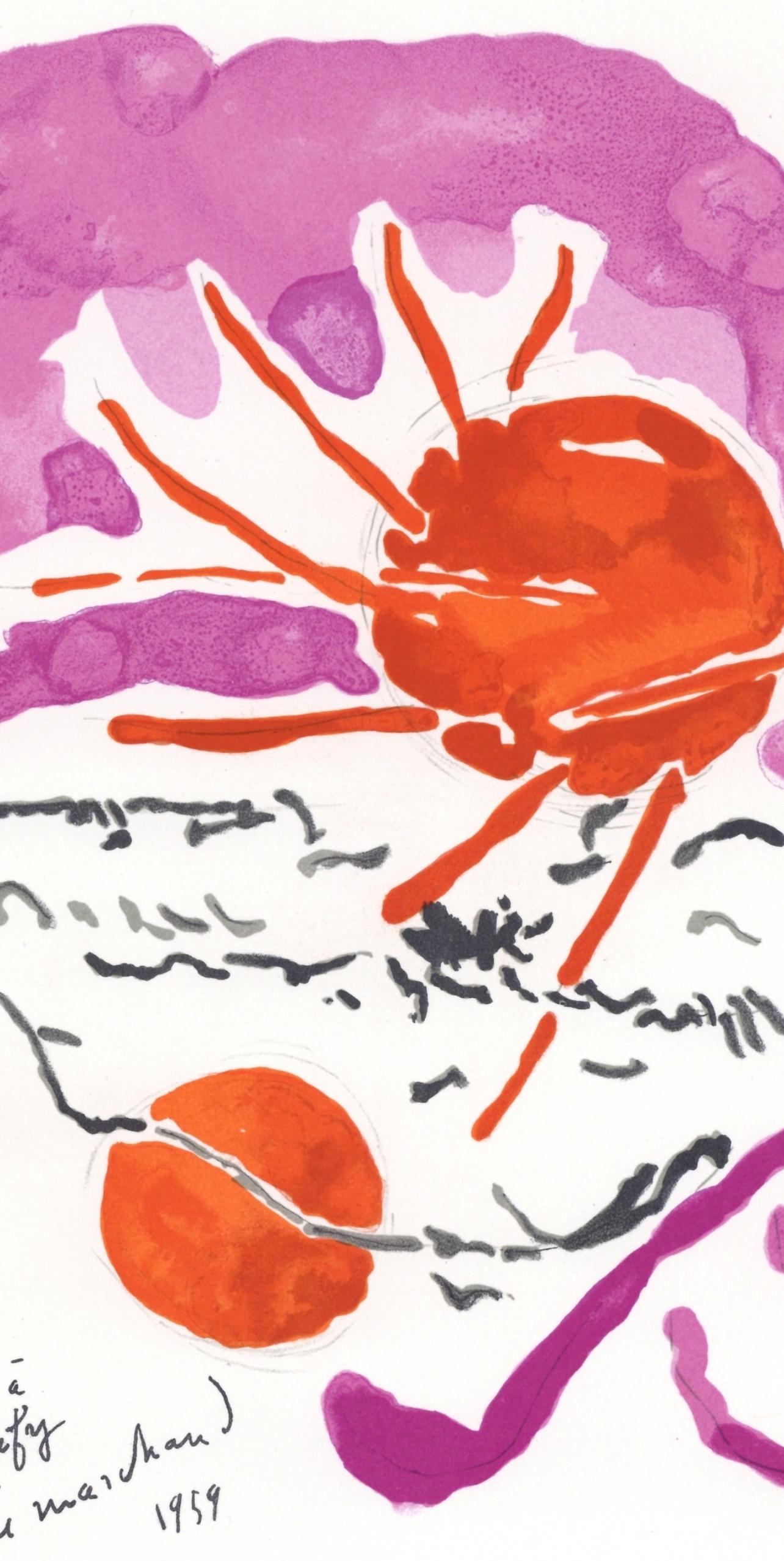 Marchand, Composition, Lettre à mon peintre Raoul Dufy (after) - Modern Print by André Marchand