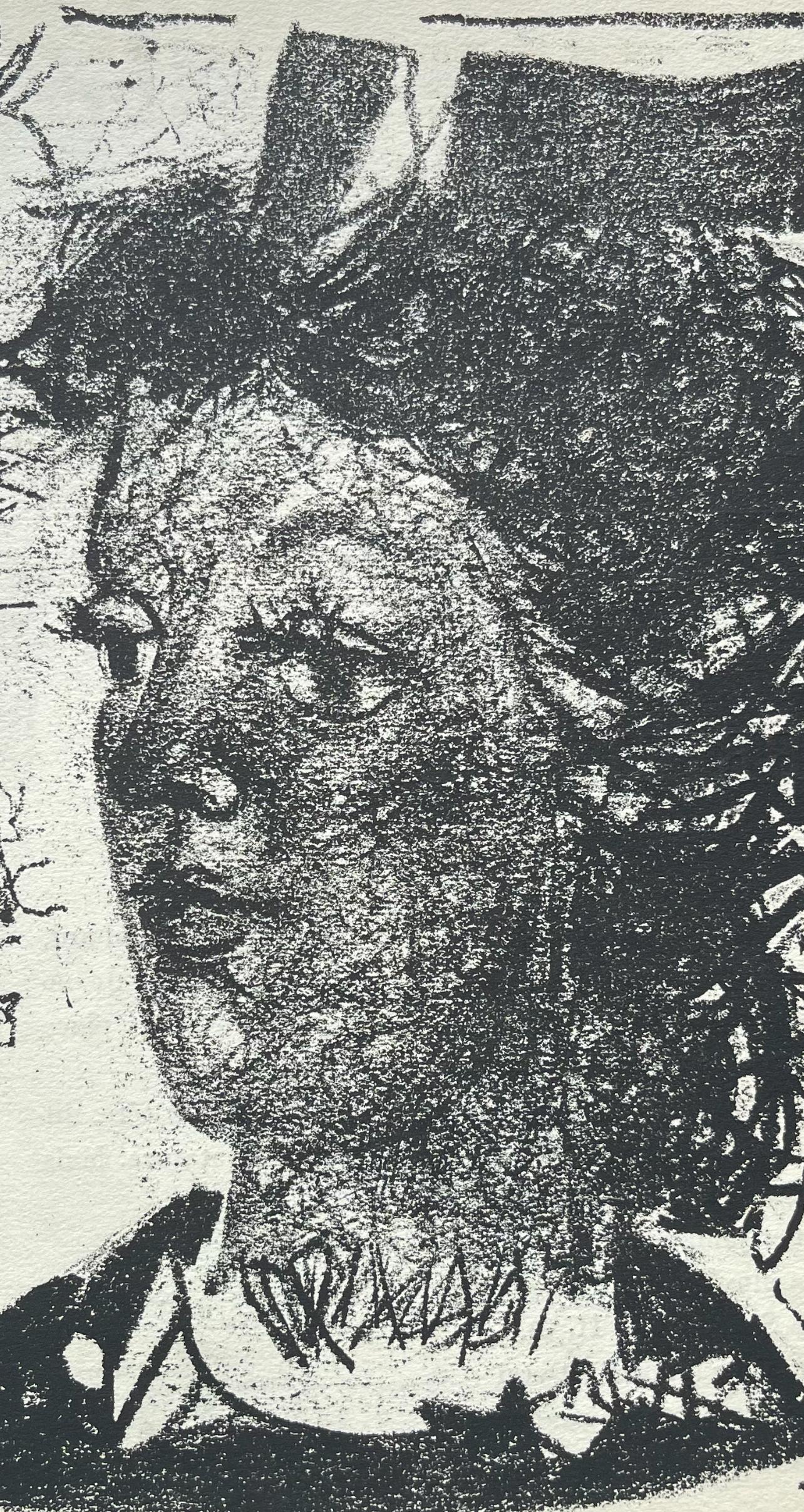 Marchand, Composition, pierre ã feu provence noire  (après) - Print de André Marchand