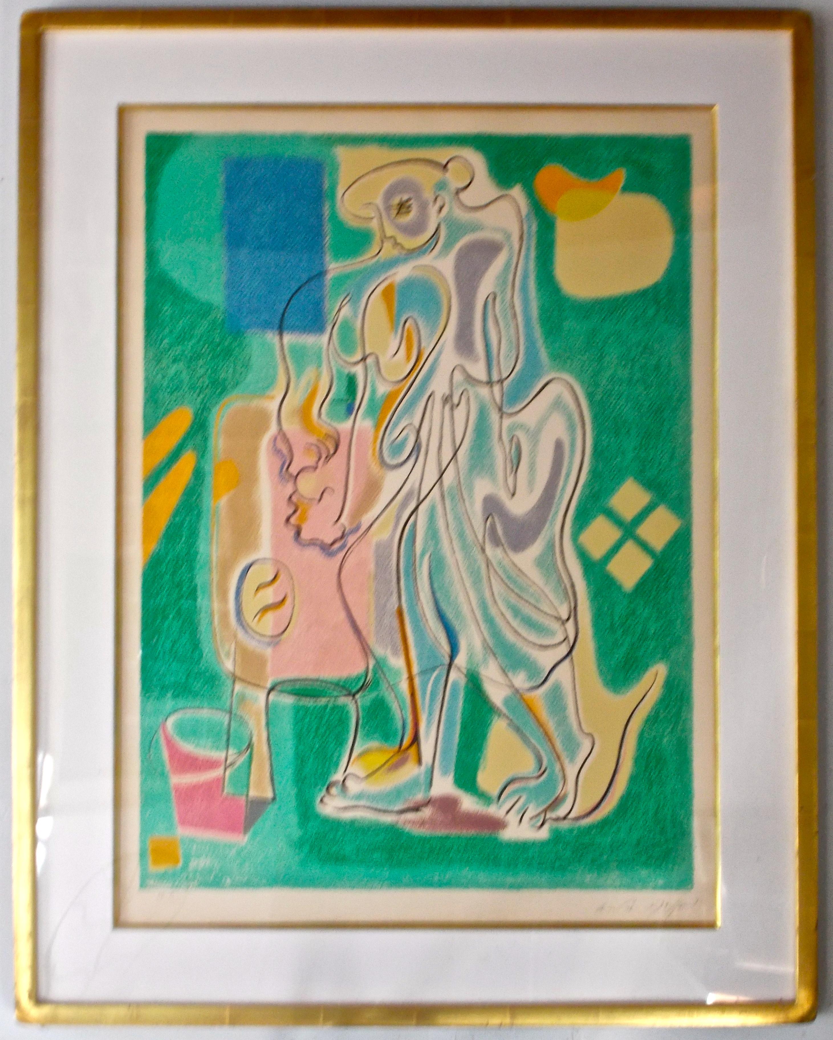 French Andre Masson Framed Lithograph 