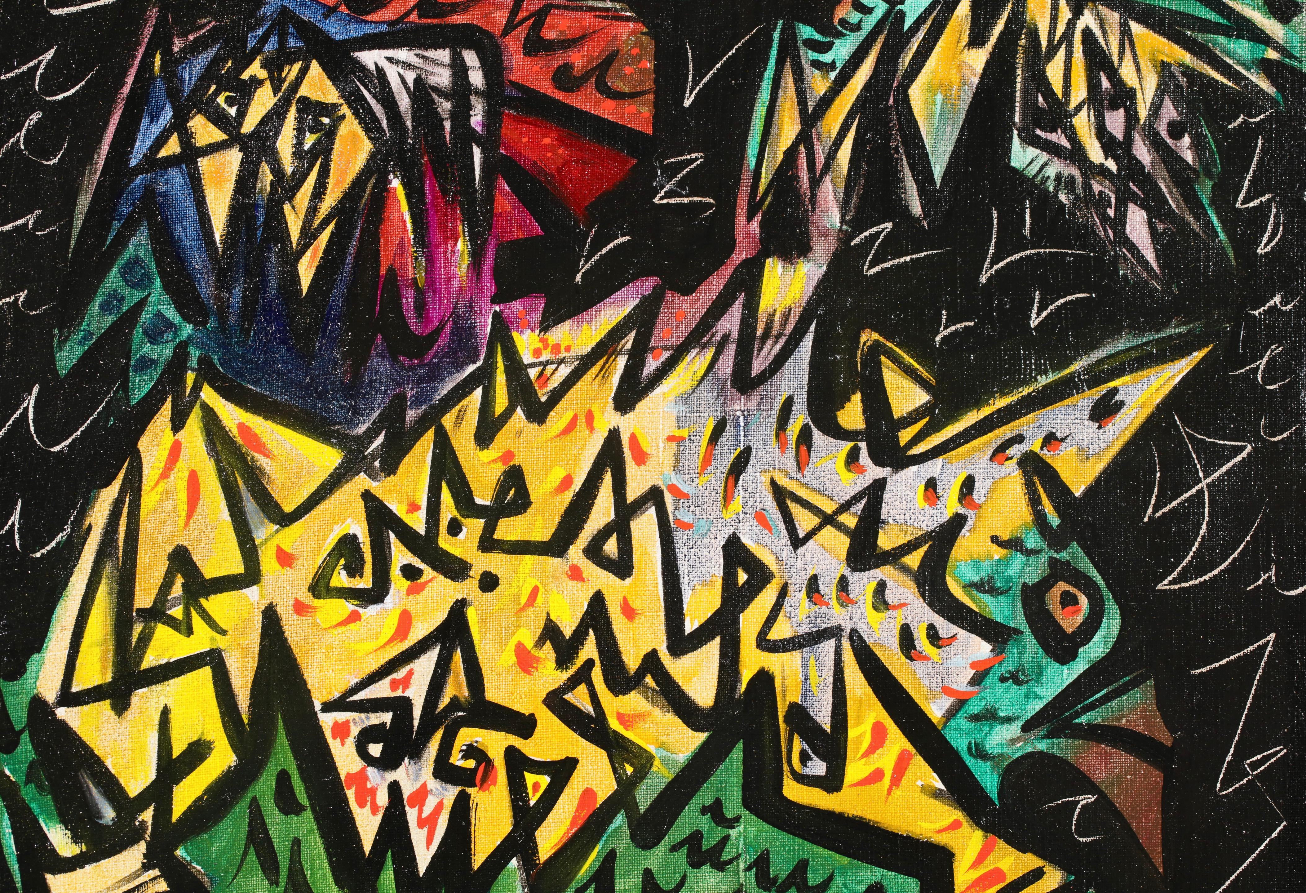 Les Insectes - Kubistisches Ölgemälde von Andre Masson (Kubismus), Painting, von André Masson