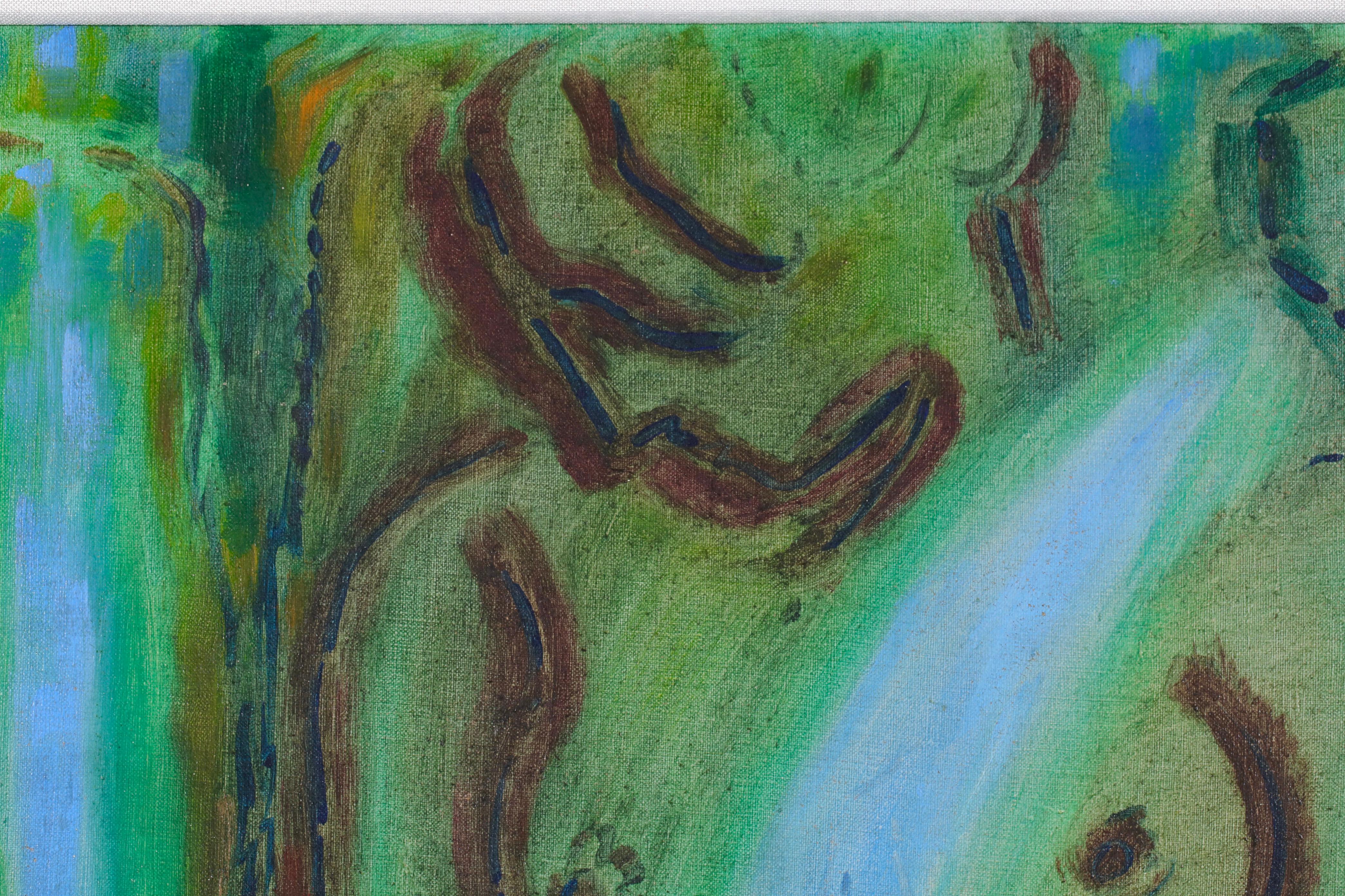Nu - Nu cubiste, peinture à l'huile d'Andre Masson en vente 1
