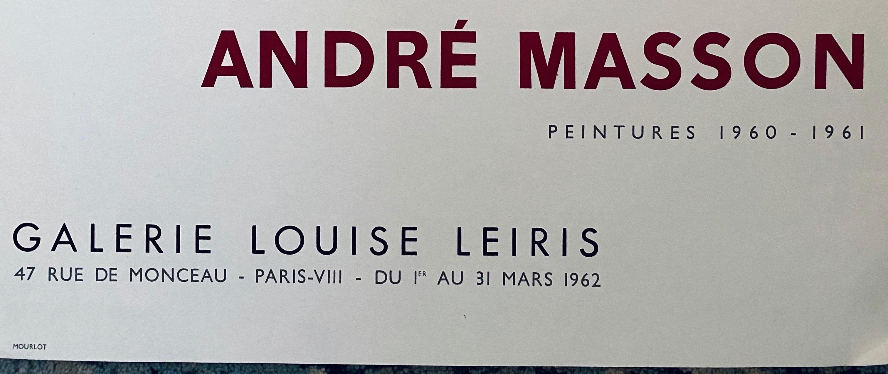 André-Aimé-René Masson (4 January 1896 – 28 October 1987) was a French artist.

Masson was born in Balagny-sur-Thérain, Oise, but when he was eight his father's work took the family first briefly to Lille and then to Brussels. He began his study of