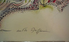 Viviane French Original Surrealist Lithograph signed and numbered Andre Masson