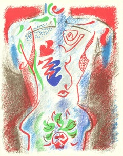 1972 Andre Masson 'XXe Siecle no. 38' Expressionism Multicolor,Red Lithograph