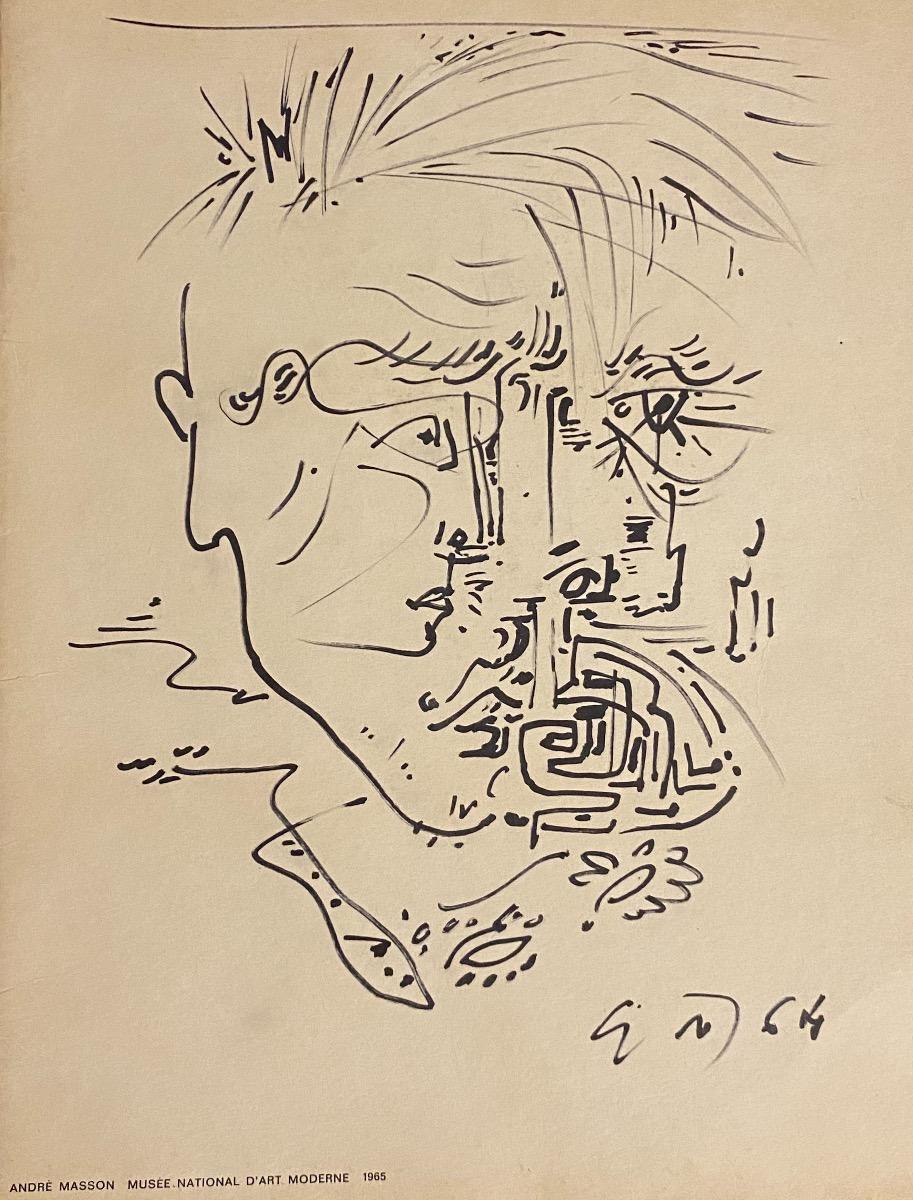 Composition abstraite est une gravure originale en noir et blanc sur carton réalisée en 1965 par André Masson.

Signé à la main et daté dans la marge inférieure droite.

Dans la marge inférieure gauche est écrit : ANDRE MASSON - MUSEE NATIONAL D'ART