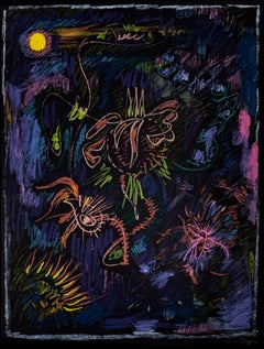 Composition abstraite - Lithographie originale d'André Masson - années 1970