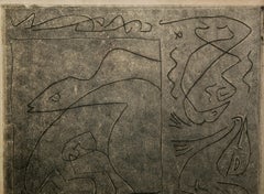 Amours légendaires, Surrealist Etching by André Masson