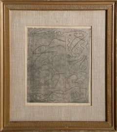 Amours légendaires, Surrealist Etching by André Masson