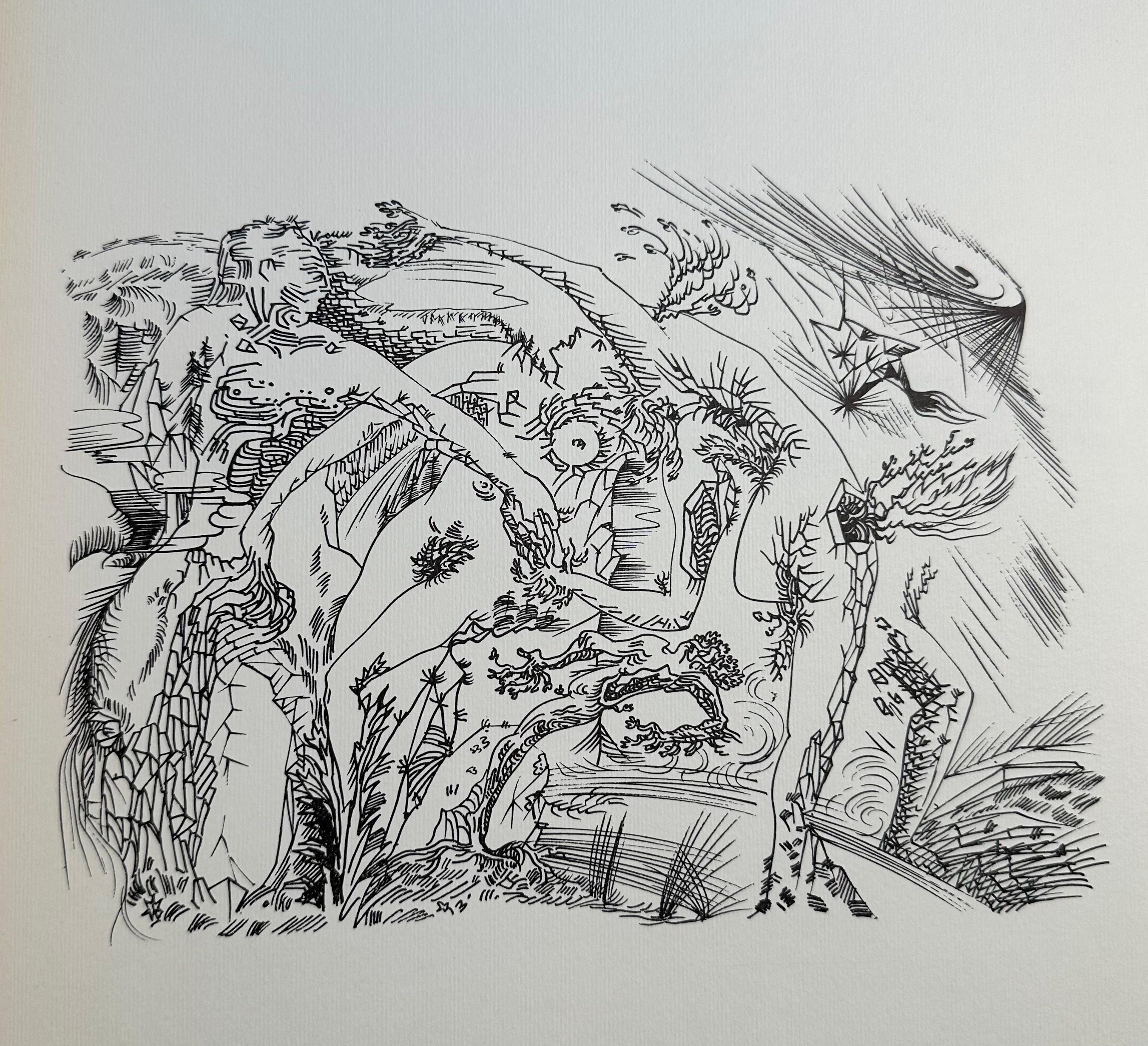 Anatomie meines Universums – Print von André Masson