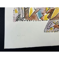 André Masson - Hand-Signed Lithography on Arches Paper, 1970