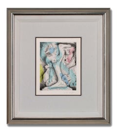 André Masson "La jambe déguisée" 1975 Signed Etching w/ Aquatint, Edition of 50