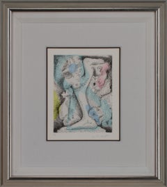 André Masson "La jambe déguisée" 1975 Signed Etching w/ Aquatint, Edition of 50